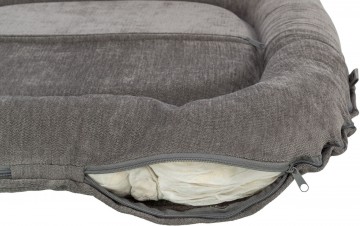 Lennox vital kussen chenille grijs 3