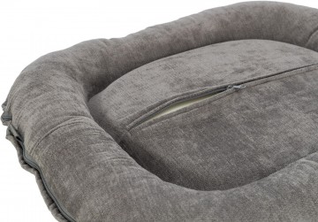 Lennox vital kussen chenille grijs 4